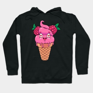 Raspberry Sorbet Ice Cream Hoodie